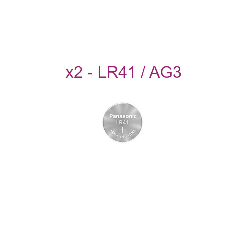 2 piles LR41 pour pointeur laser pour chat
